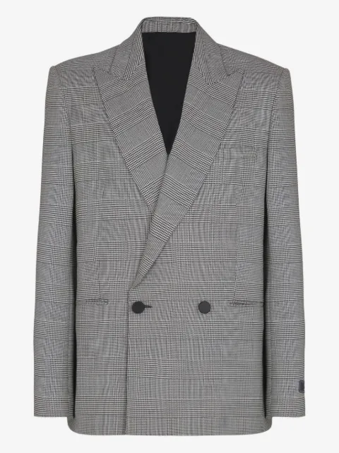 Balmain prince-of-wales double-breasted blazer
