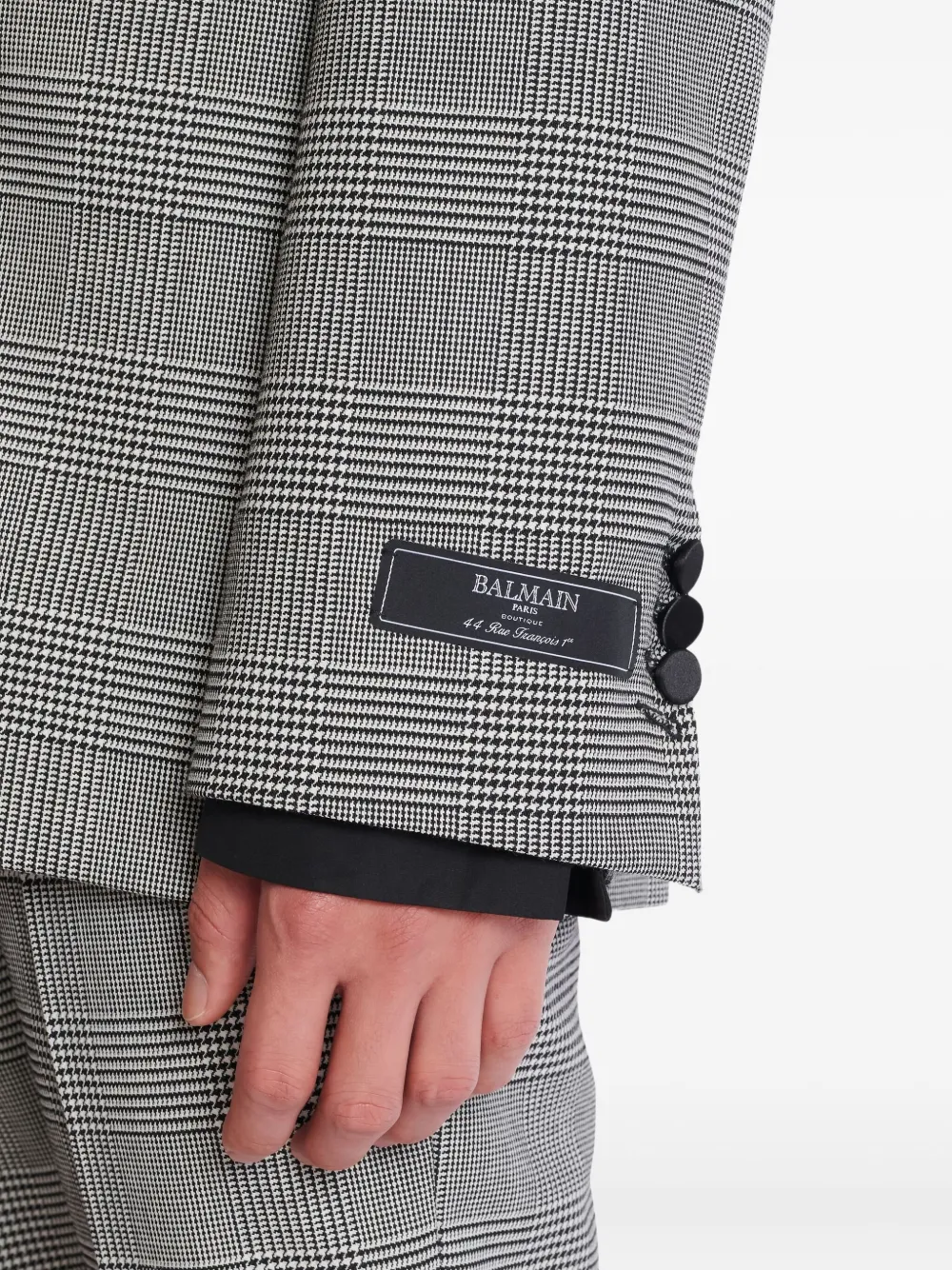 Balmain Blazer met dubbele rij knopen Grijs
