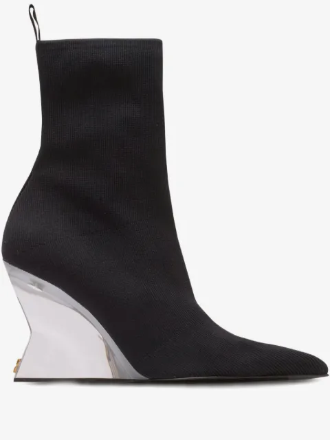 Balmain botines con puntera en punta