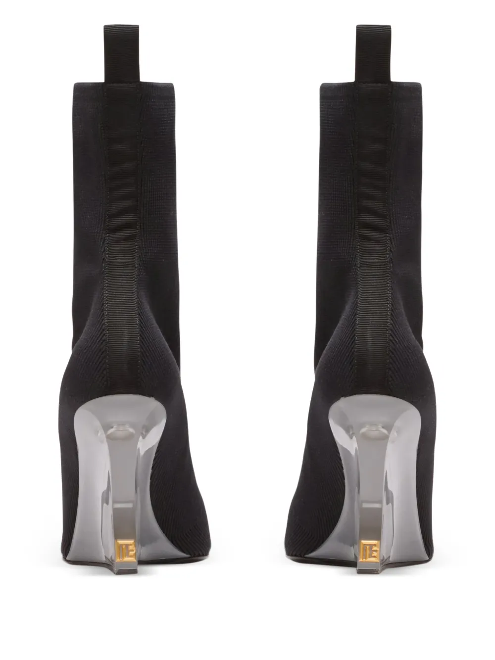 Balmain Enkellaarzen met puntige neus Zwart