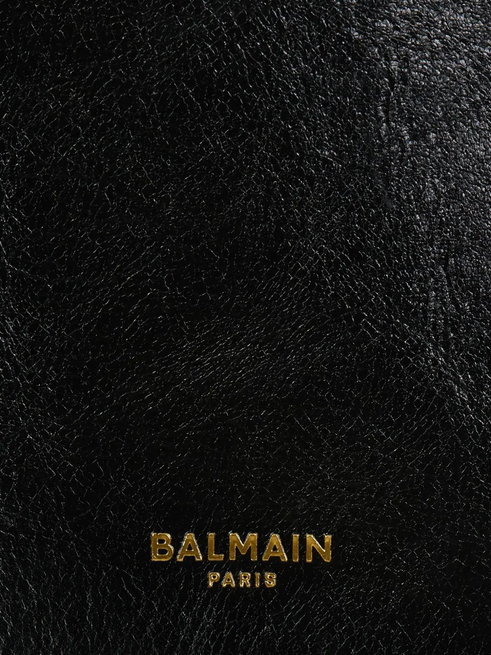 Balmain Shuffle Medium Belt Shoulder Bag In Calfskin In Black