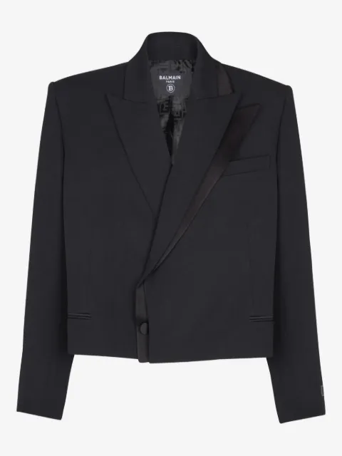 Balmain grain de poudre wool blazer