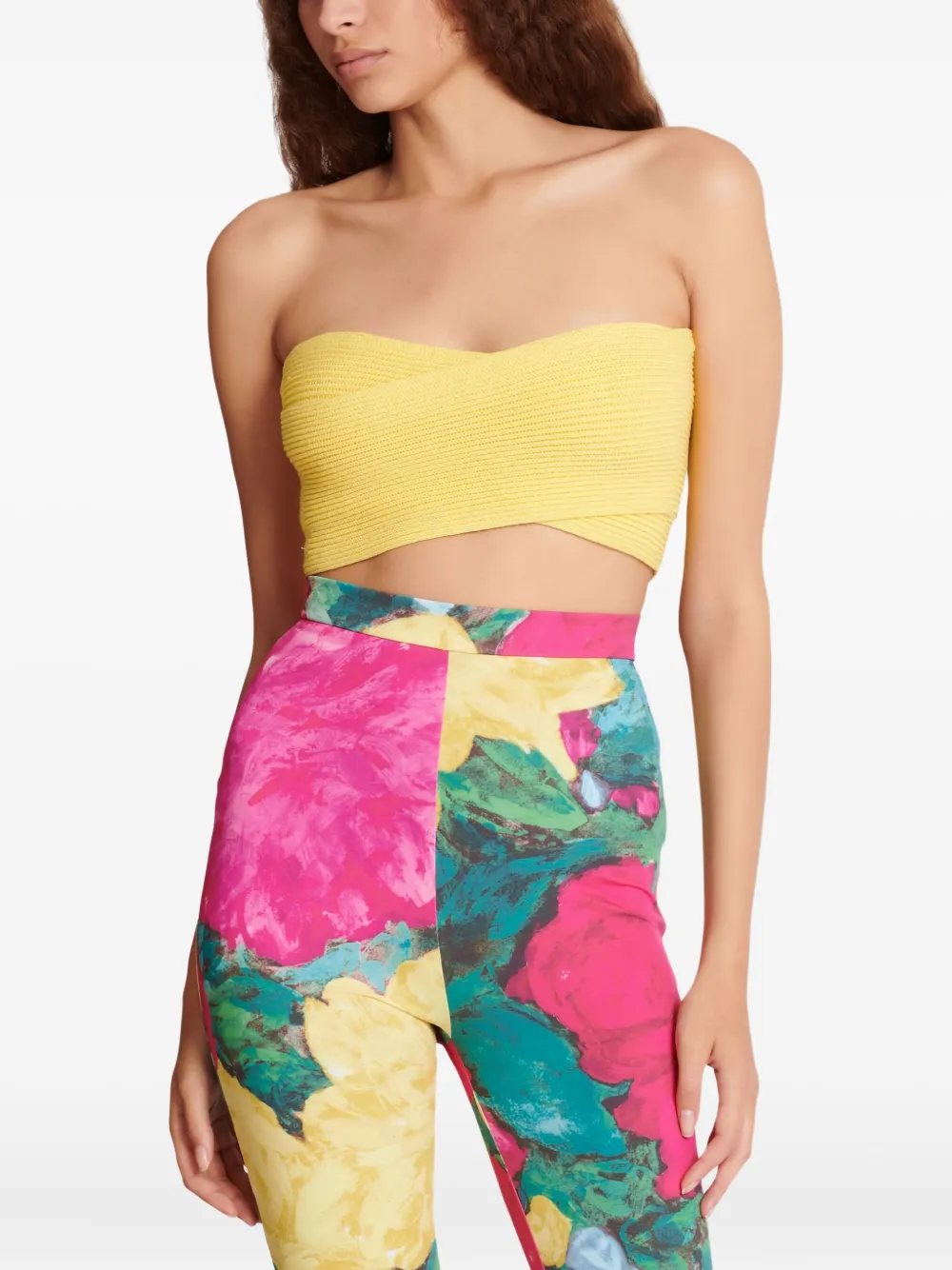 Balmain Top con zip - Giallo