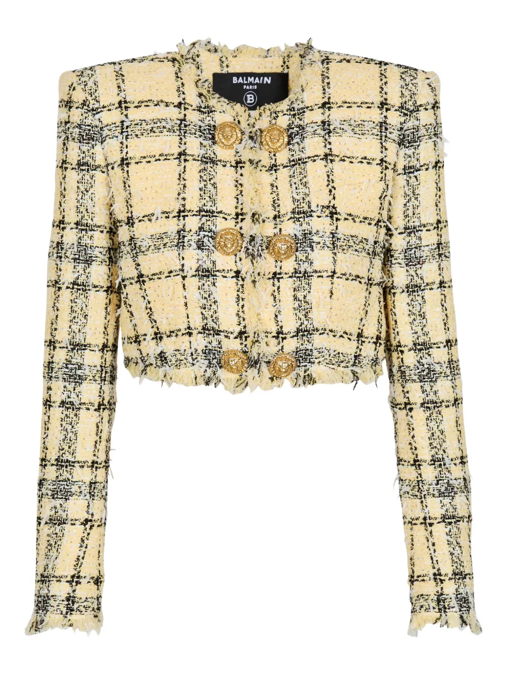 Balmain chamarra con botones | amarillo | Image 1