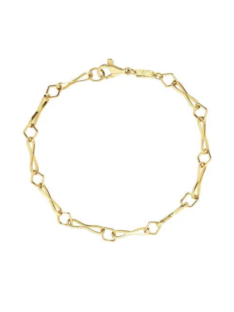 Azlee 18K yellow gold large Link bracelet