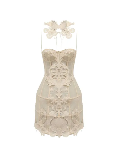ZIMMERMANN robe Rebellion Filigree à coupe courte