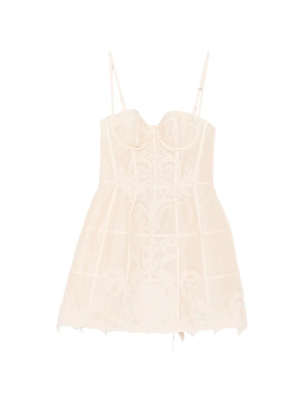 ZIMMERMANN Rebellion Filigree mini dress - Nude