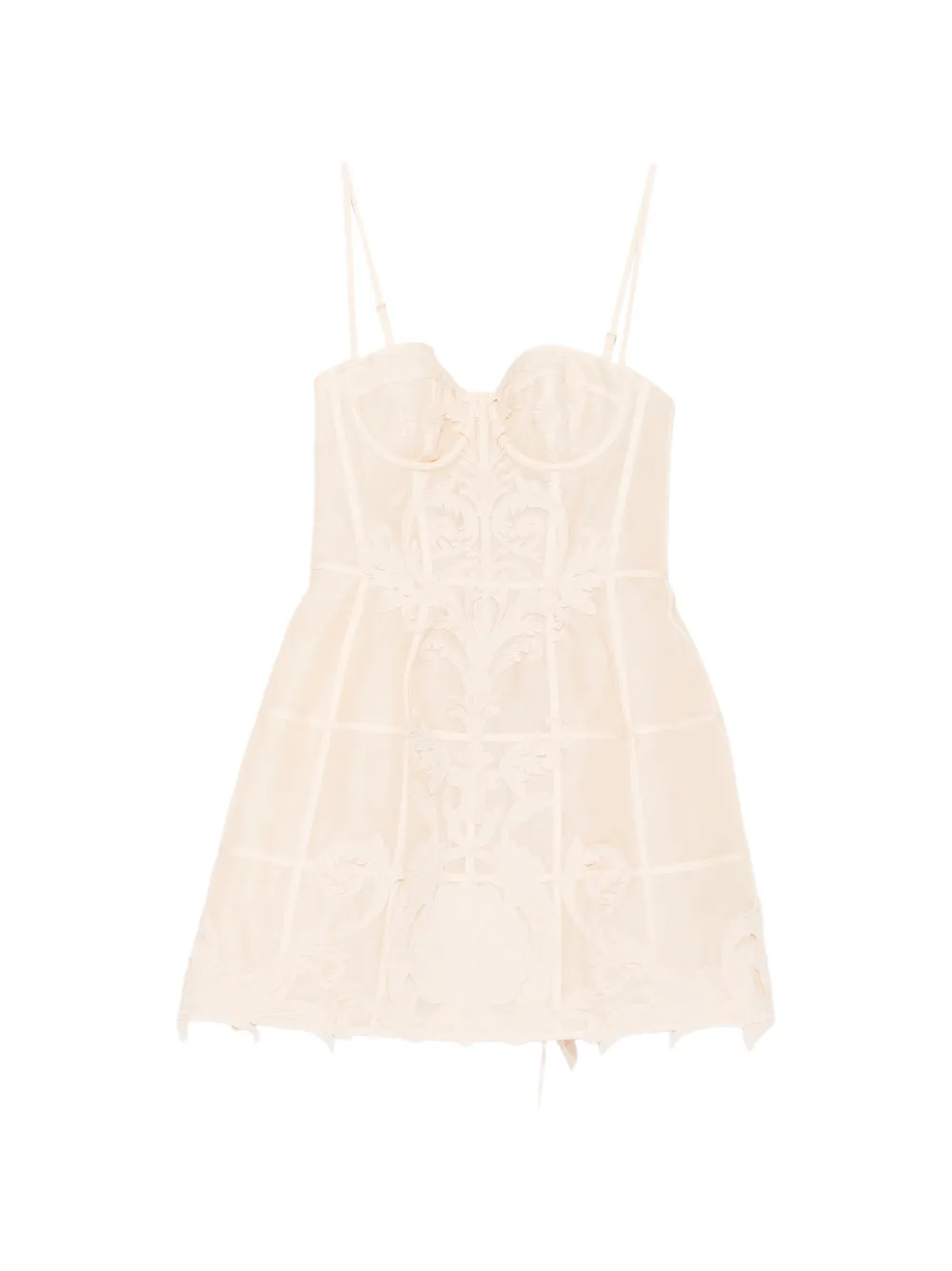 ZIMMERMANN Rebellion Filigree mini dress - Neutrals