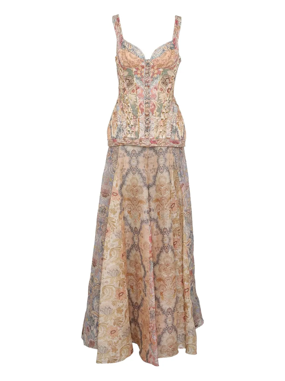 Zimmermann Corded Rebellion Maxi Dress In Multi