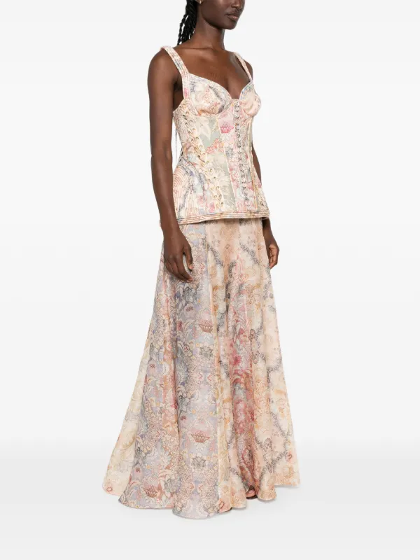 ZIMMERMANN Rebellion Corded Maxi Dress | Neutrals | FARFETCH