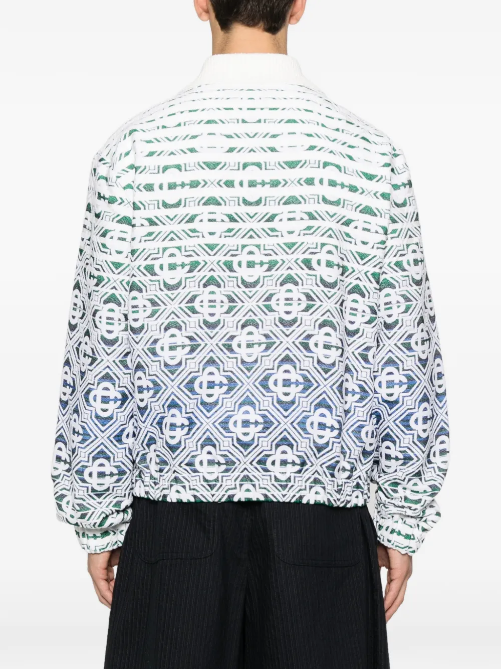 Casablanca gradient-monogram jacket Wit