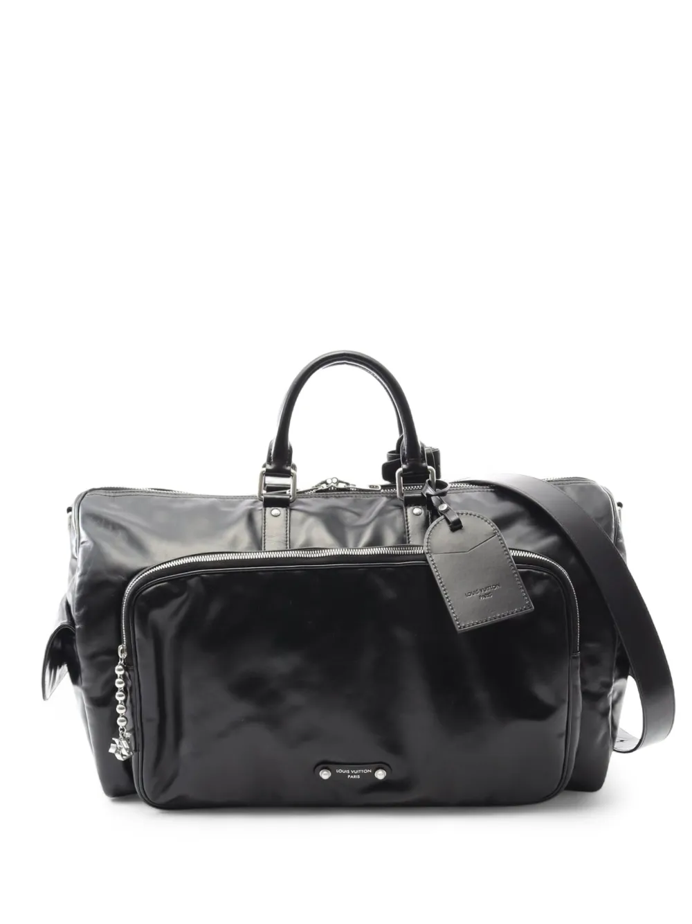 Louis Vuitton Pre-Owned 2021-2025 グロッシーカーフ キーポル カーゴ バンドリエール 50 ボストンバッグ Louis Vuitton Pre-Owned 2021-2025 グロッシーカーフ キーポル カーゴ バンドリエール 50 ボストンバッグ