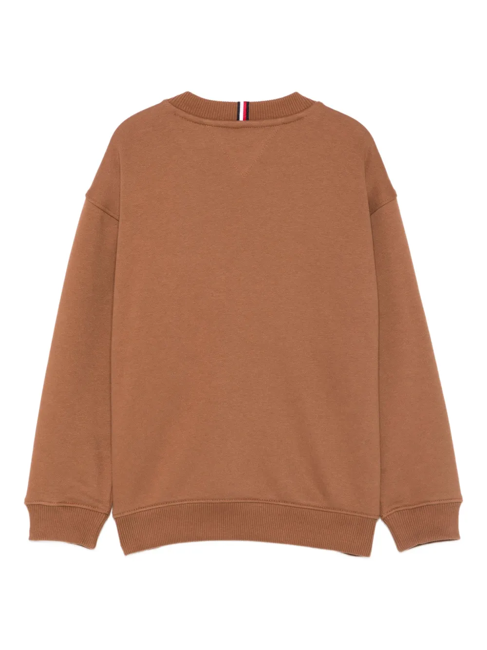 Tommy Hilfiger Junior Trui met geborduurd logo Bruin