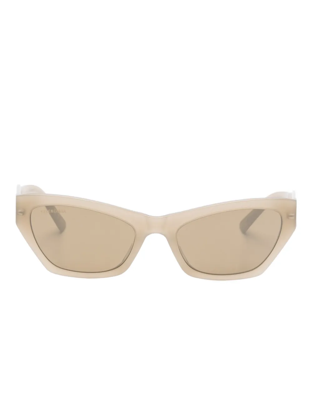 Balenciaga Eyewear Sonnenbrille mit geometrischem Gestell - Nude