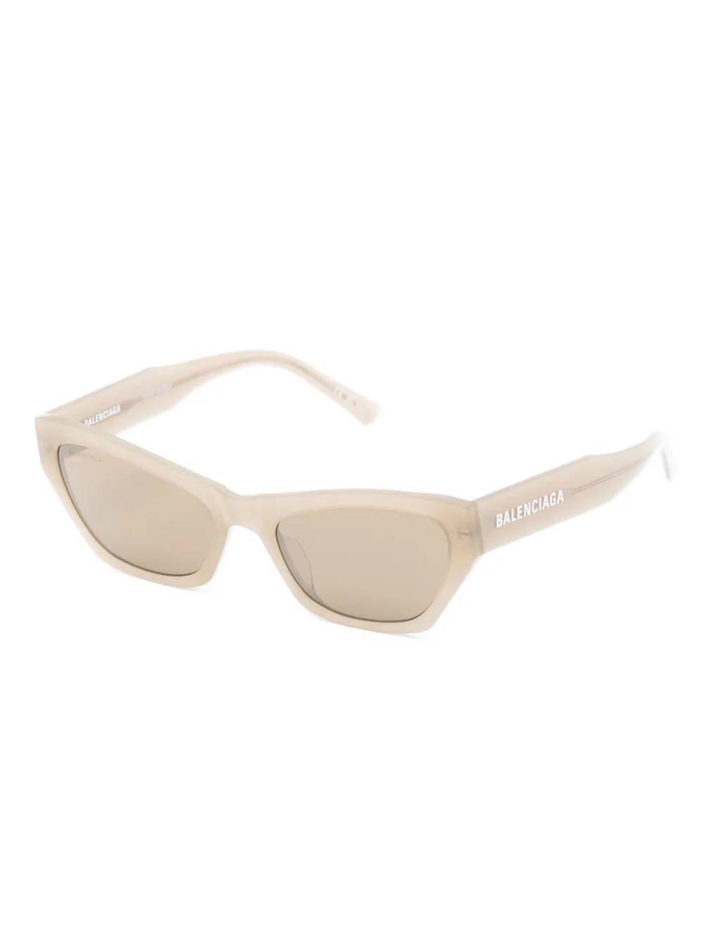 Balenciaga Eyewear Zonnebril met geometrisch montuur - Beige