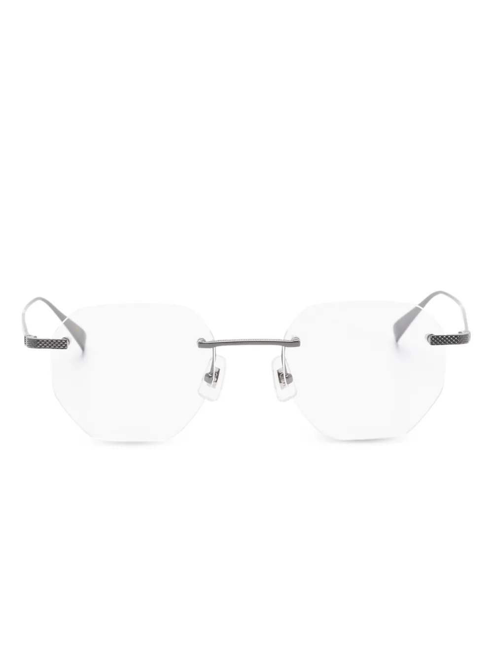 Dunhill geometric-frame glasses | White | Image 1