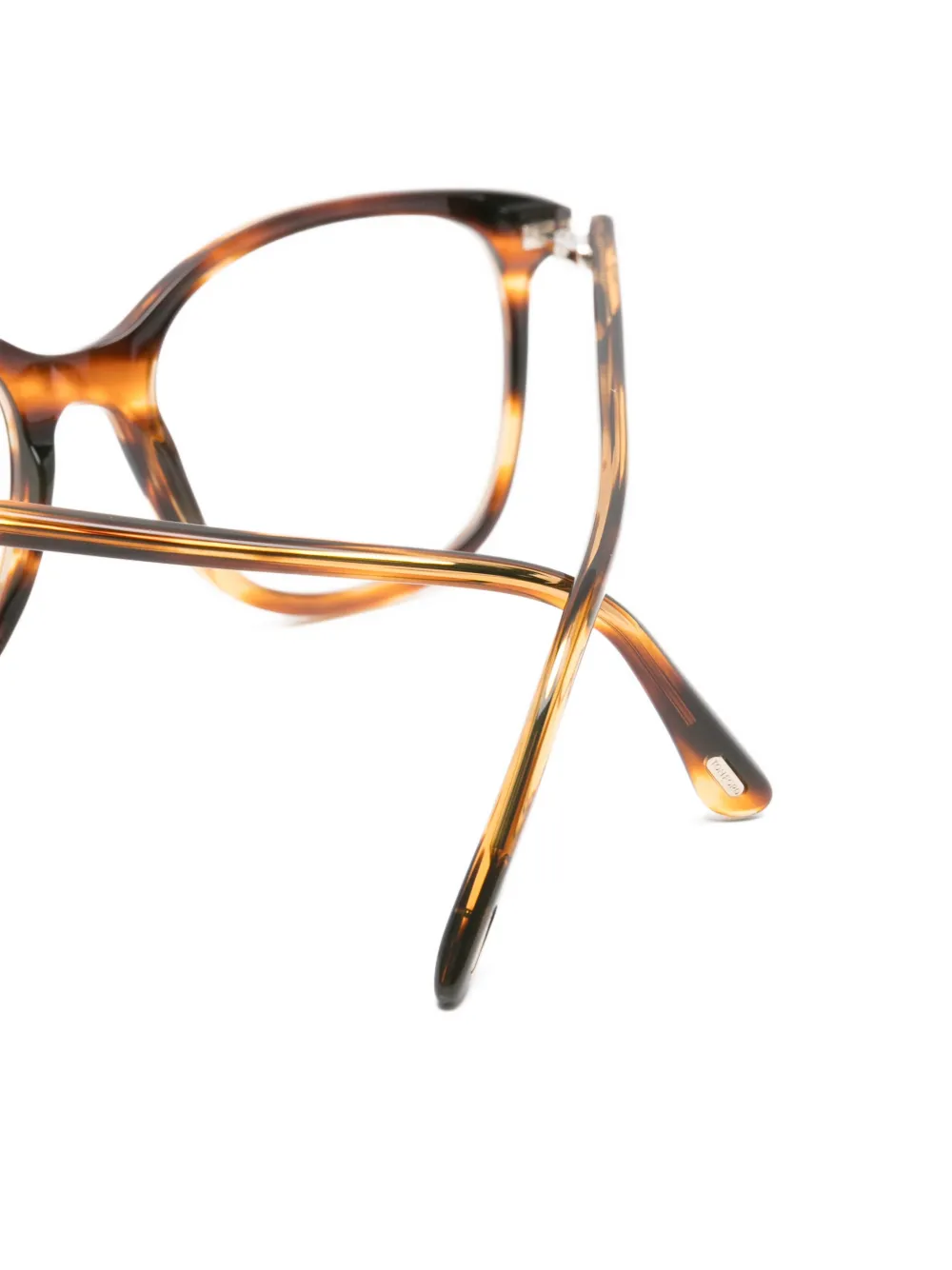 TOM FORD Eyewear Bril met geometrisch montuur Bruin