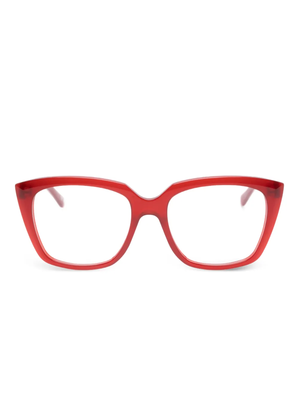 Balenciaga Eyewear lunettes de vue à monture géométrique | rouge | Image 1
