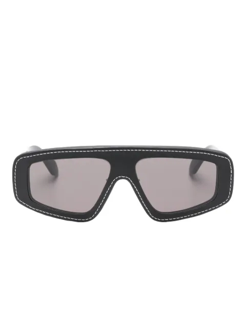 Alaïa lentes de sol con armazón geométrica