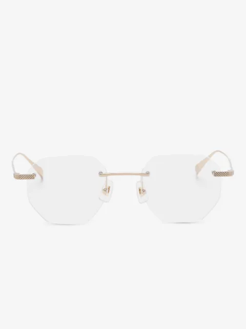Dunhill geometric-frame glasses