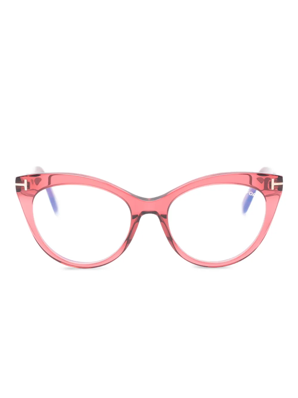 TOM FORD Eyewear FT6091 cat-eye glasses - Rosso