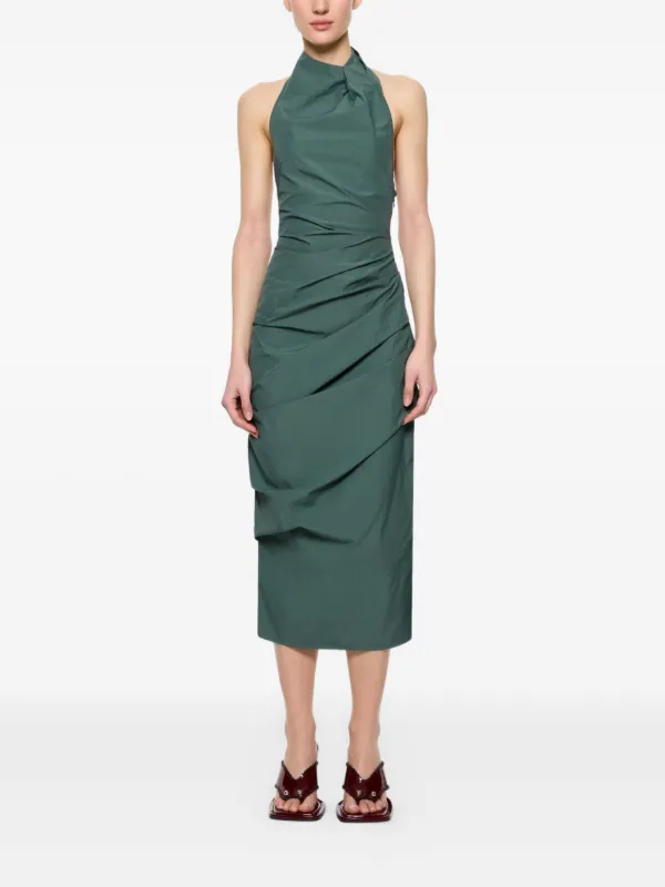Paris Georgia June Halterneck Midi Dress - Green