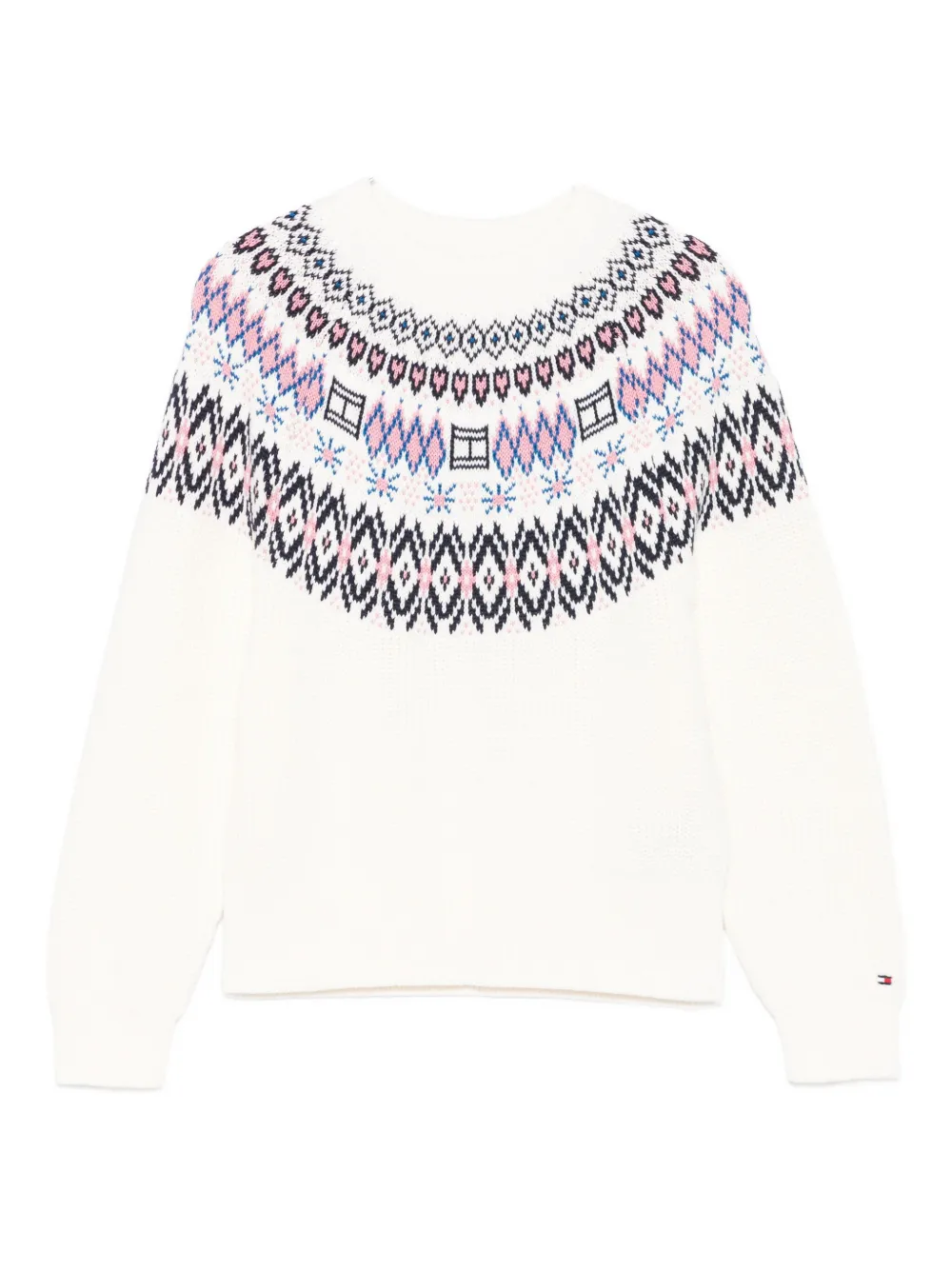 Tommy Hilfiger Junior Kids' Fair Isle Sweater In White