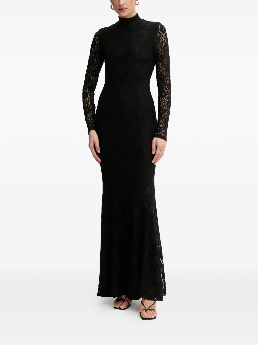 Bardot Harlyn all-over-lace maxi dress - Nero