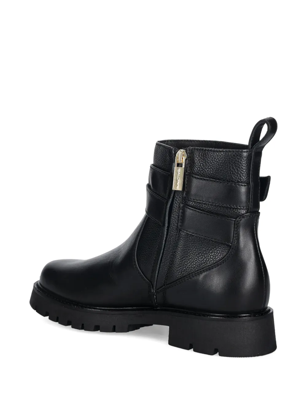 Baldinini buckled side-zip ankle boots Zwart