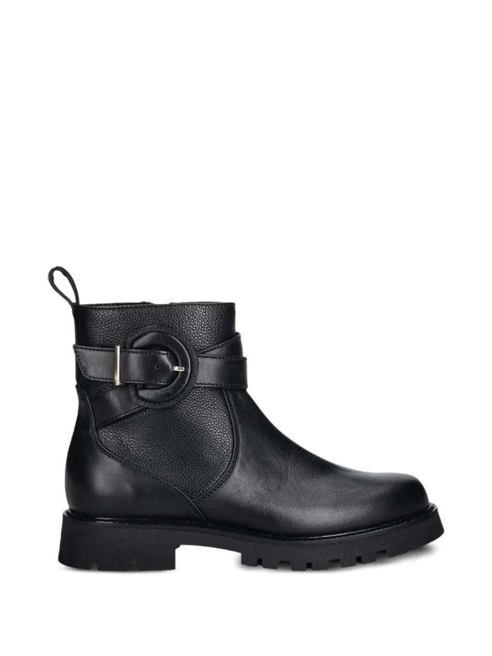 Baldinini buckled side-zip ankle boots - Nero