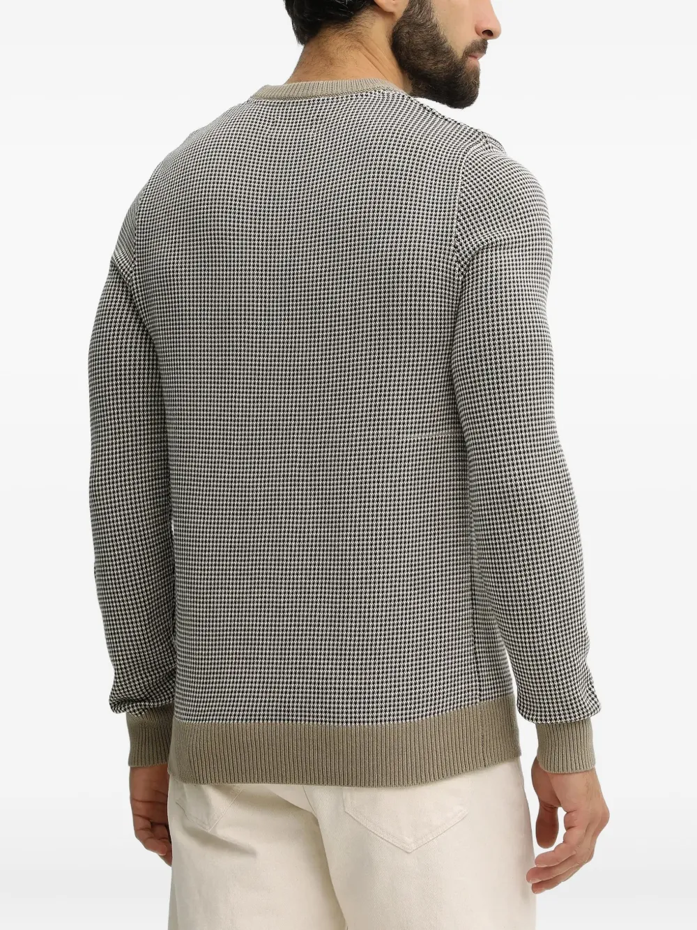 Barbour Wells Crew-neck Sweater In Brown