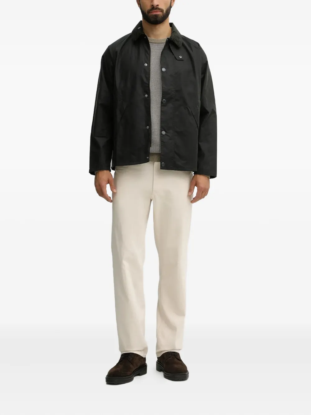 Barbour Wells trui met ronde hals - Beige