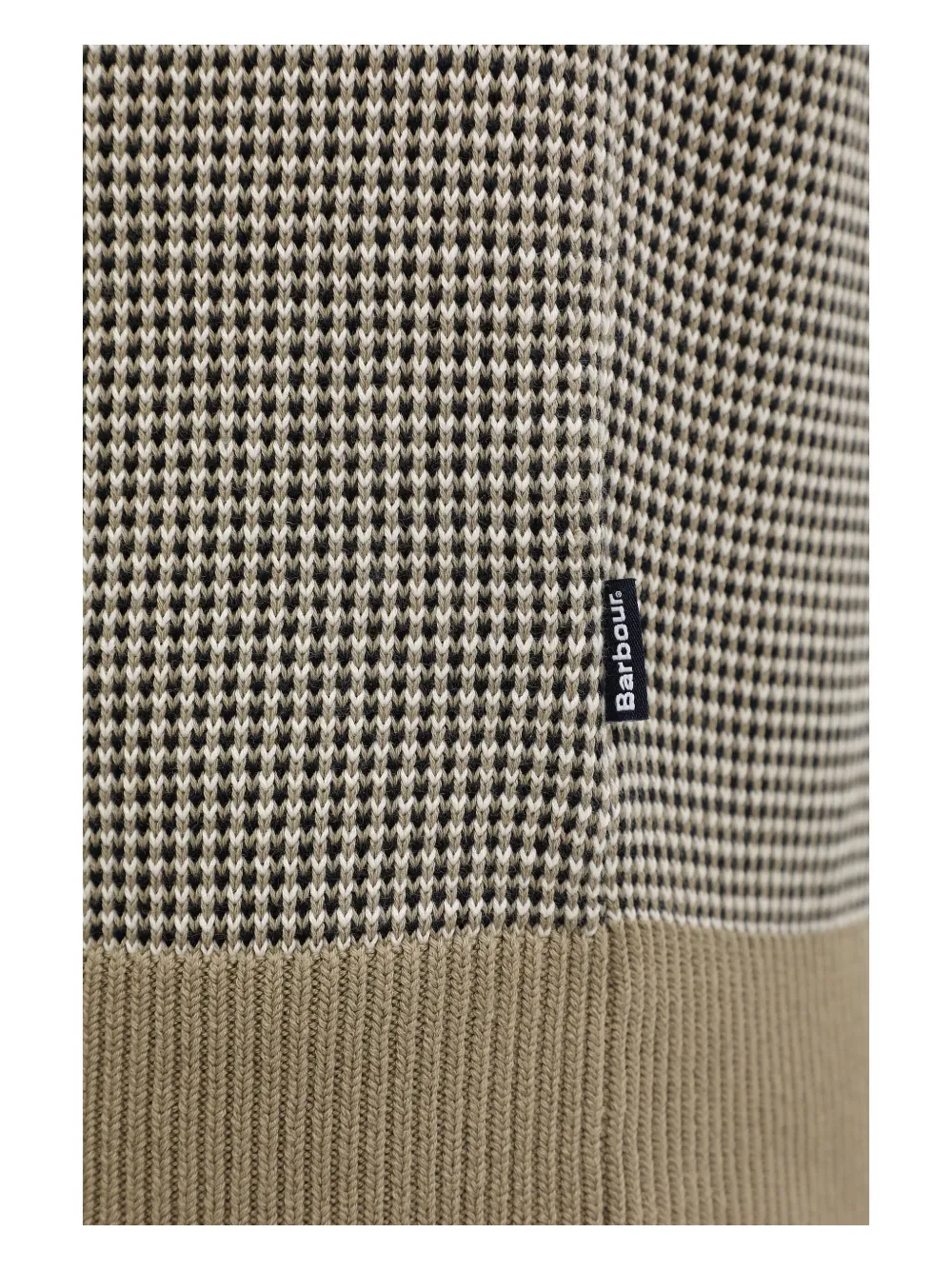 Barbour Wells Crew-neck Sweater In Brown