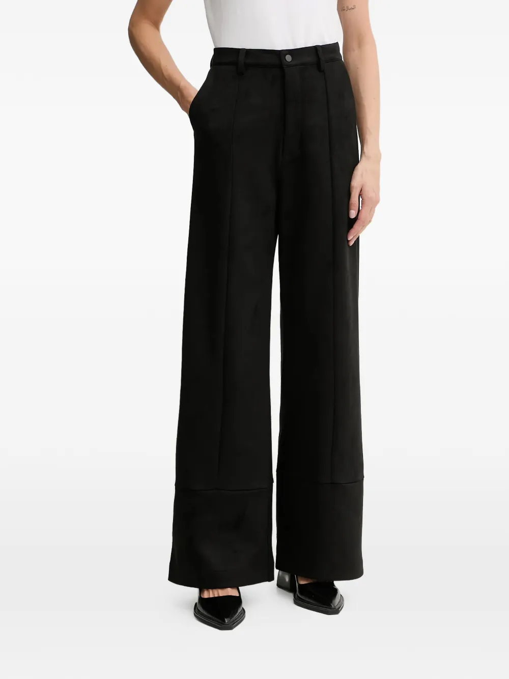 Bardot Marlowe wide-leg trousers - Nero