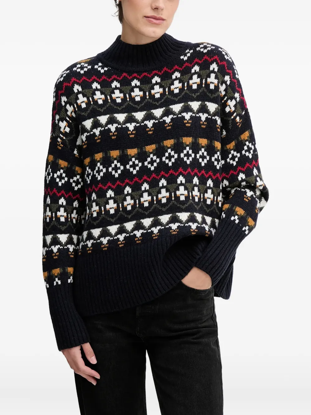 Barbour Larisa Fair Patterned Sweater In Multi