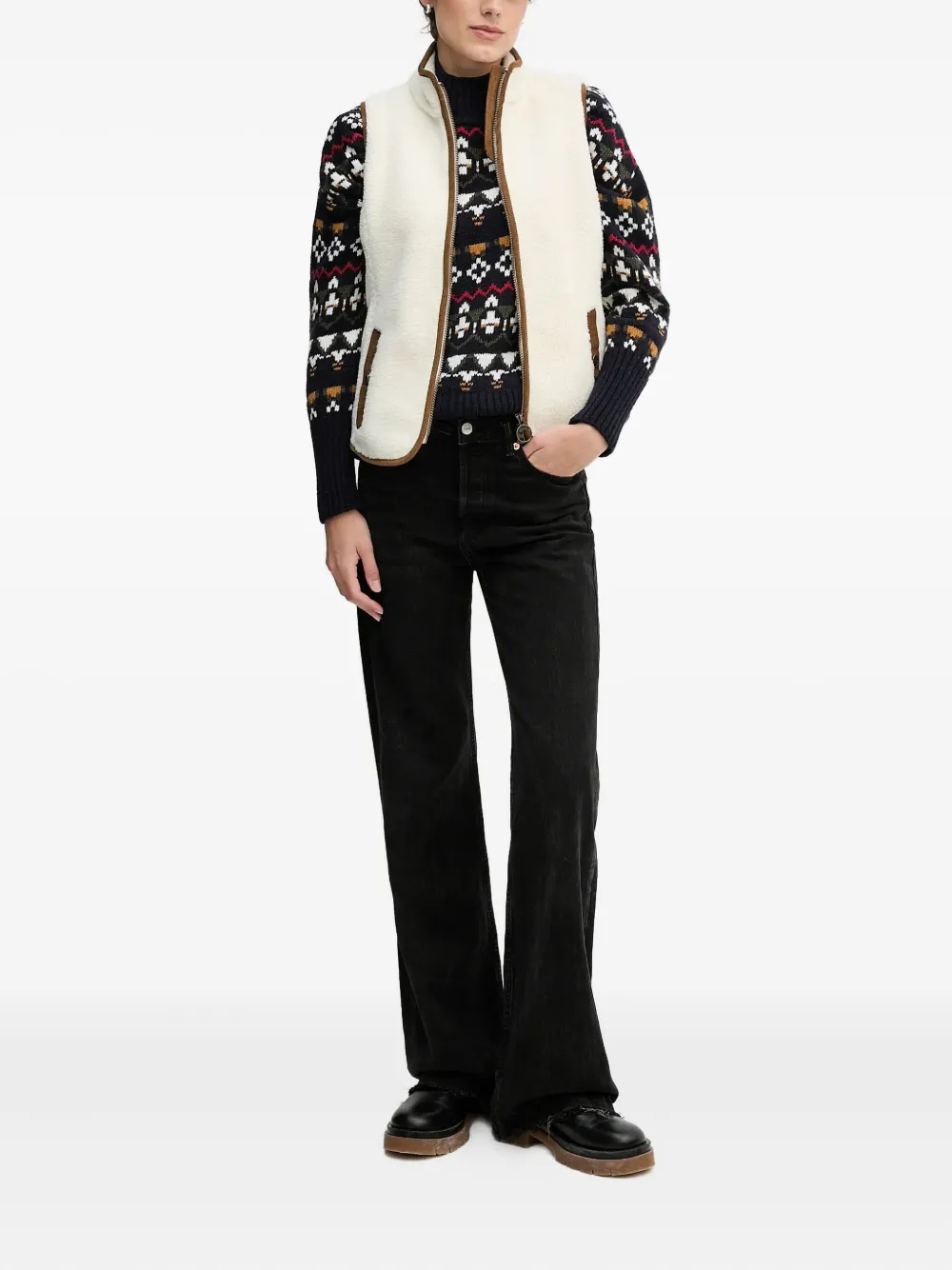 Barbour Larisa Fair Patterned Sweater In Multi