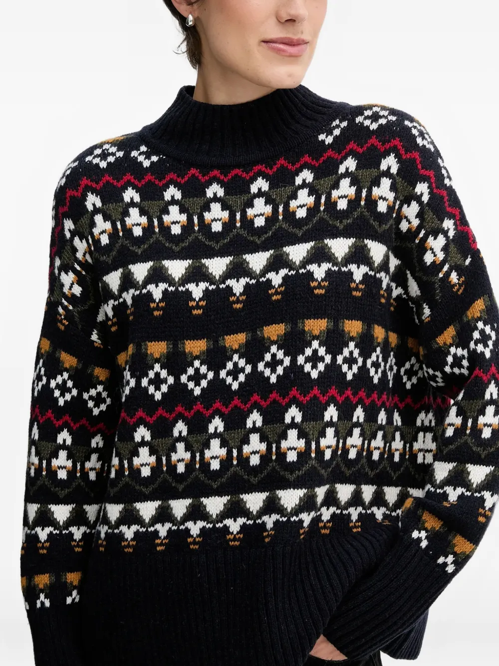 Barbour Larisa Fair Patterned Sweater In Multi