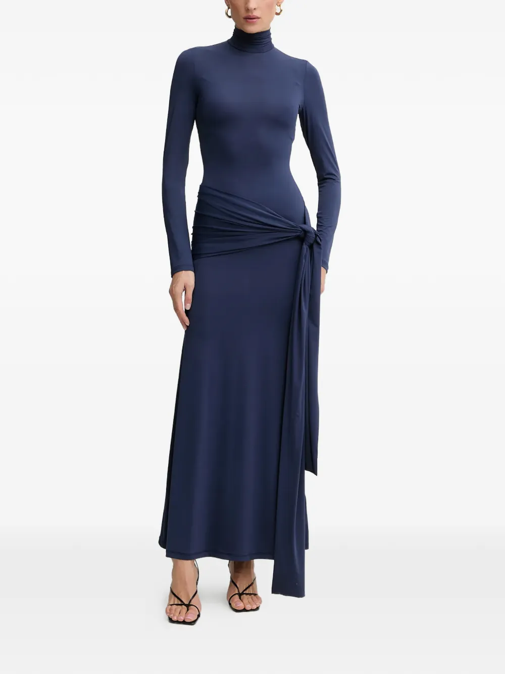 Bardot Alix tie-front maxi dress - Blu