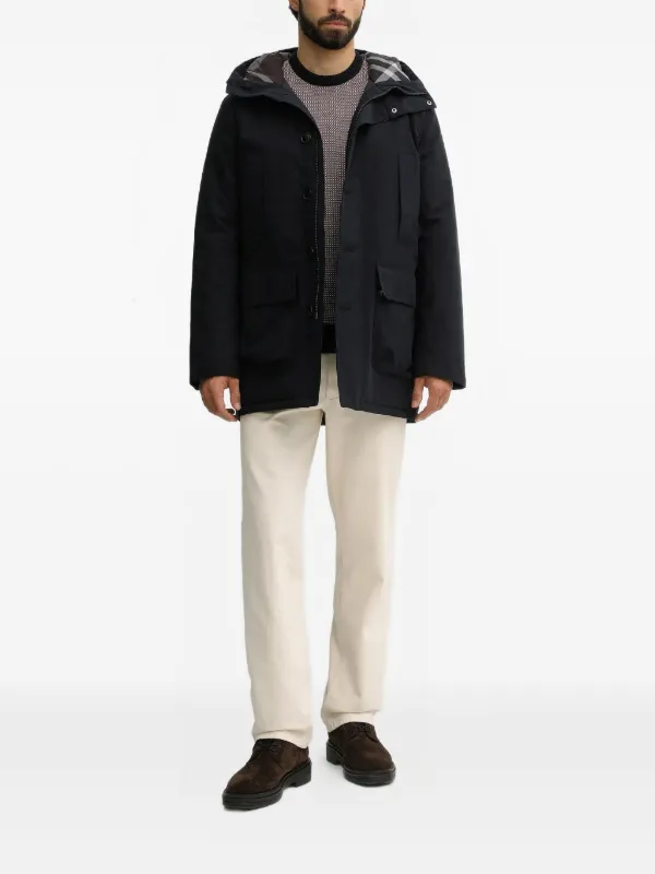 Barbour Beaufort Hooded Quilted Jacket | Blue | FARFETCH ZA