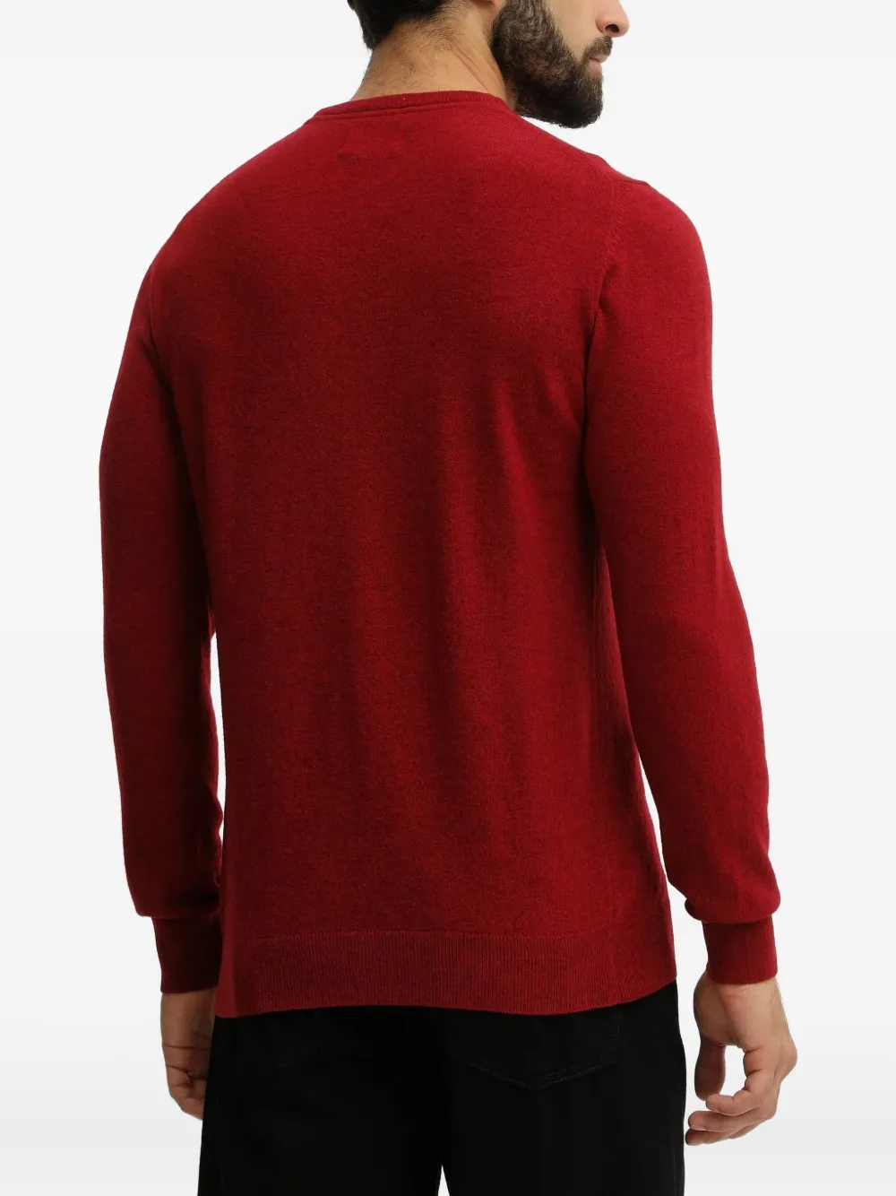 Barbour Embroidered Sweater In Red