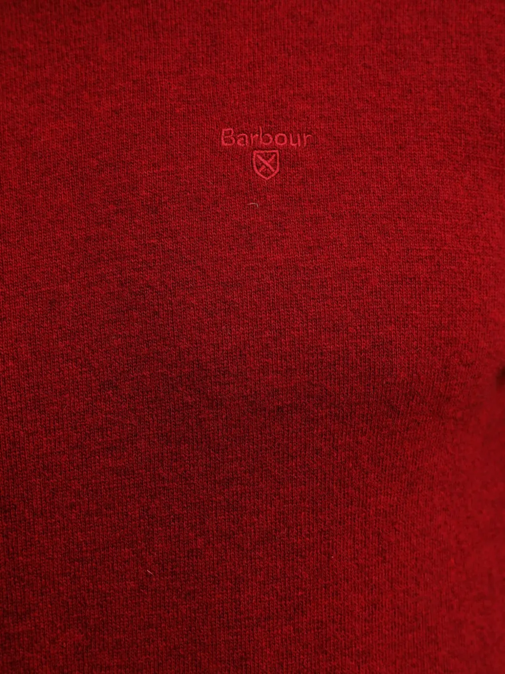 Barbour Embroidered Sweater In Red
