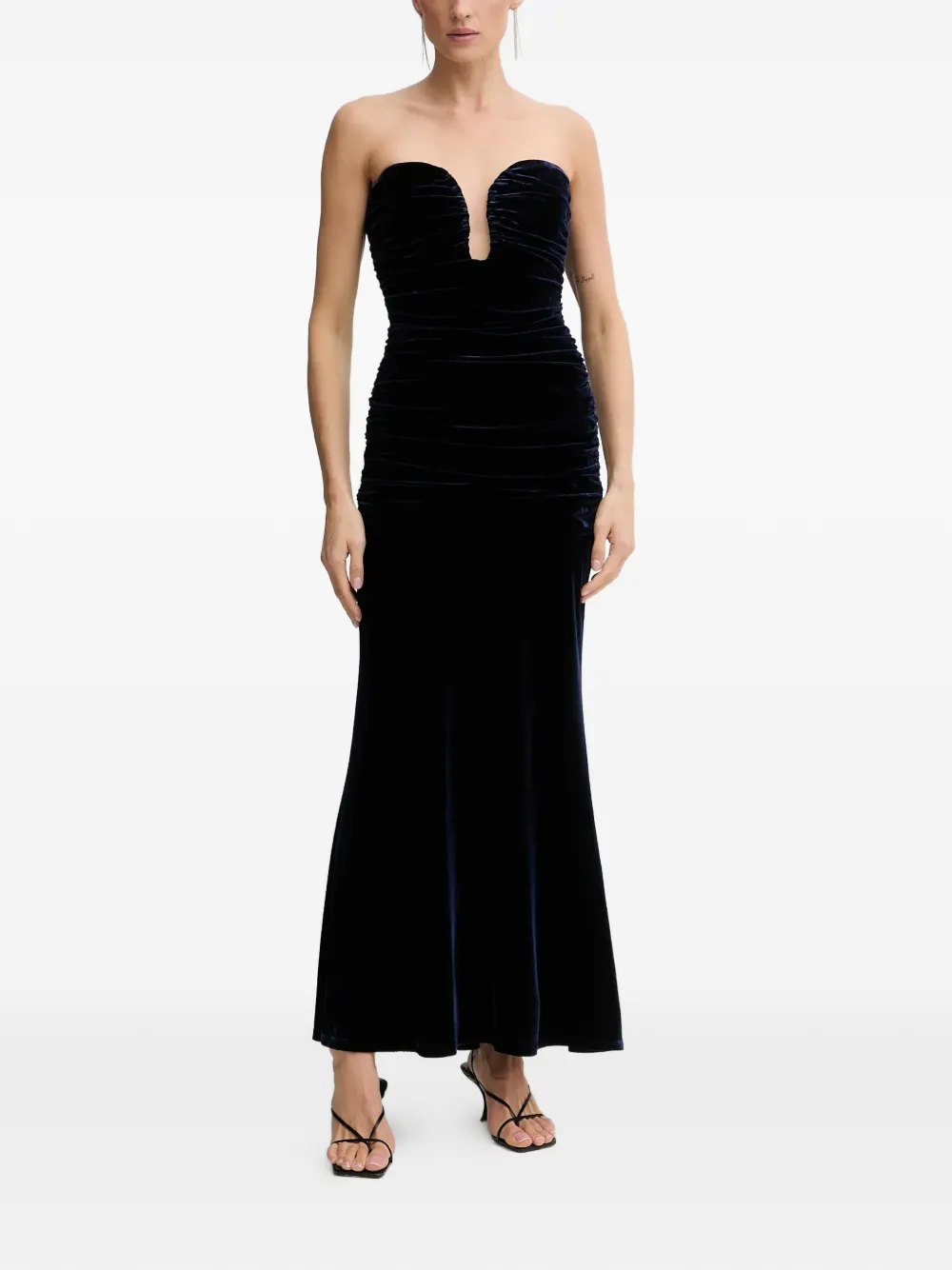 Bardot Elvira strapless maxi dress - Blu