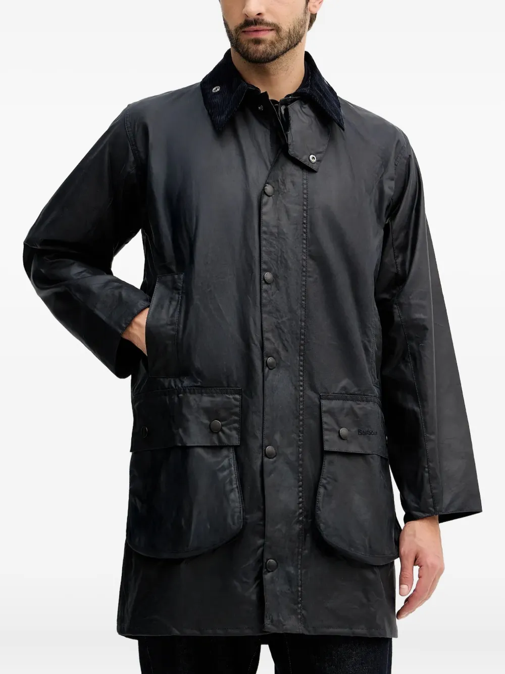 Barbour Border® button corduroy-collar jacket | Blue | Image 1