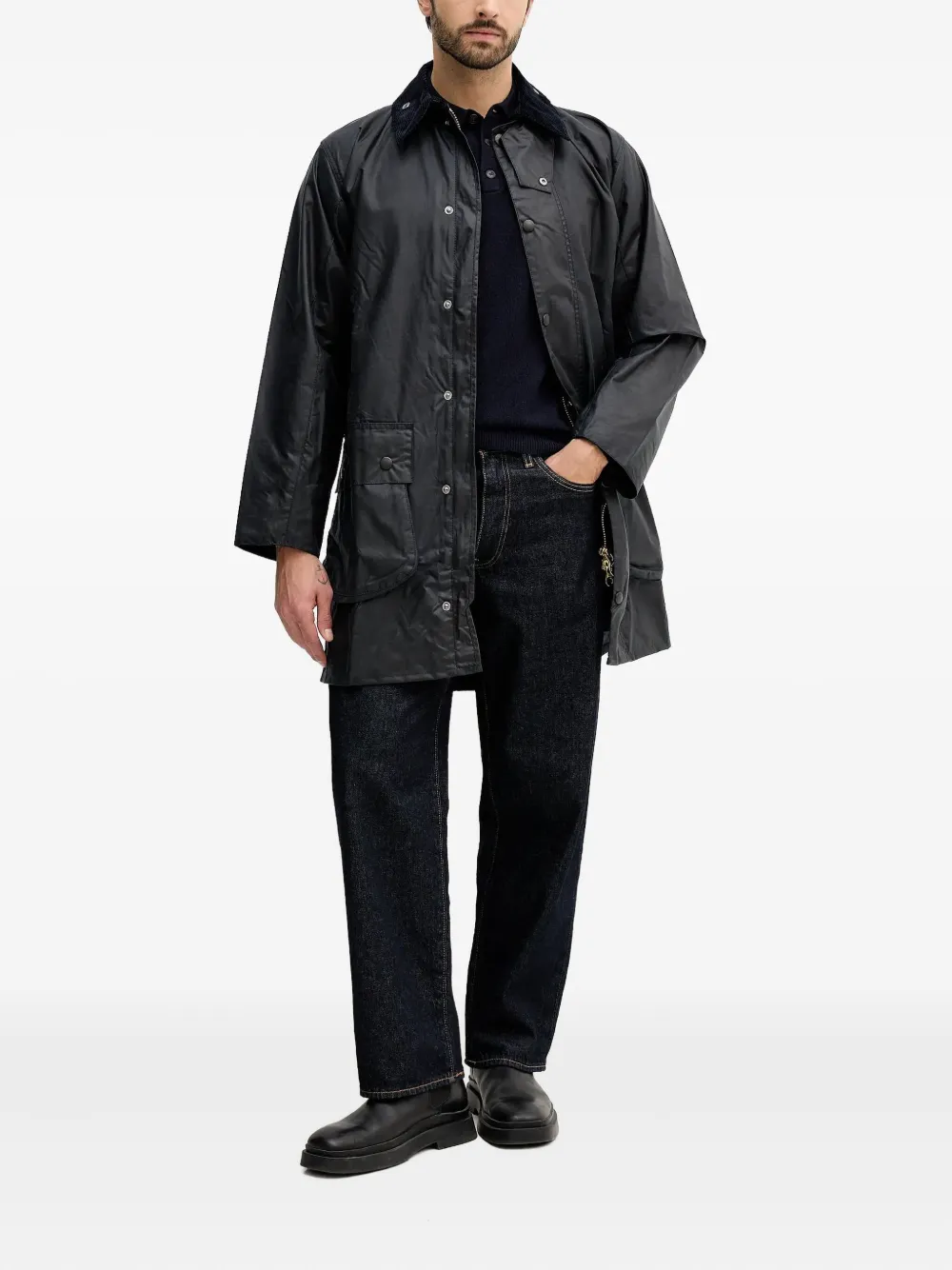 Barbour Border® button corduroy-collar jacket | Military Jackets | Image 2