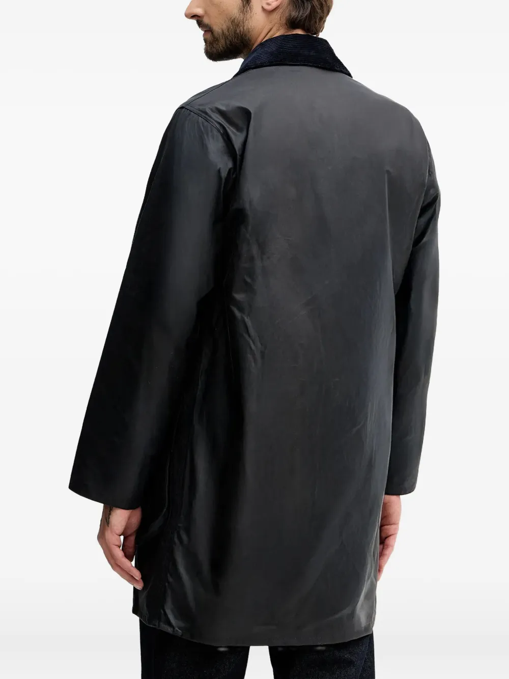 Barbour Border® Button Corduroy-collar Jacket In Blue