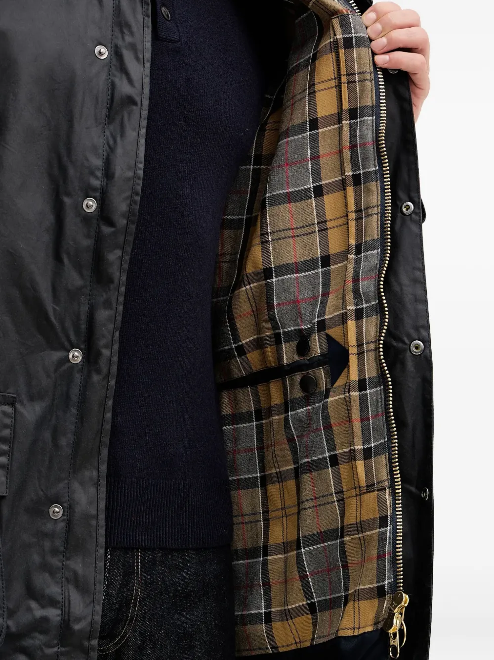 Barbour Border® Button Corduroy-collar Jacket In Blue