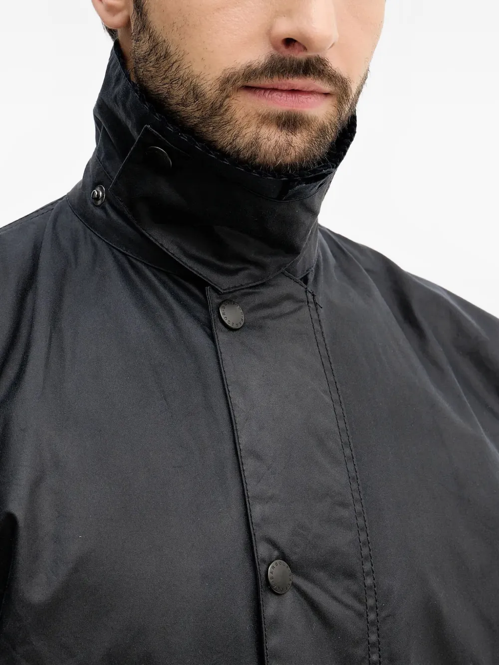 Barbour Border® Button Corduroy-collar Jacket In Blue