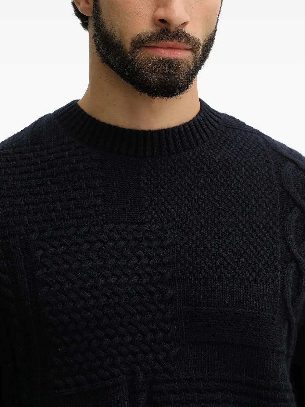 Barbour Casey Cable-knit Sweater In Blue