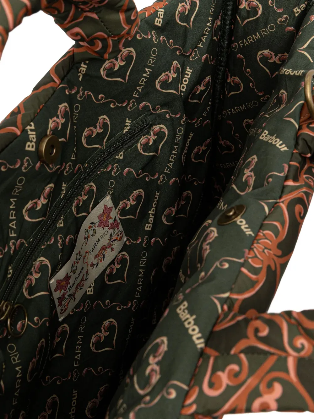 Barbour x Farm Rio Maria Clara shopper Roze