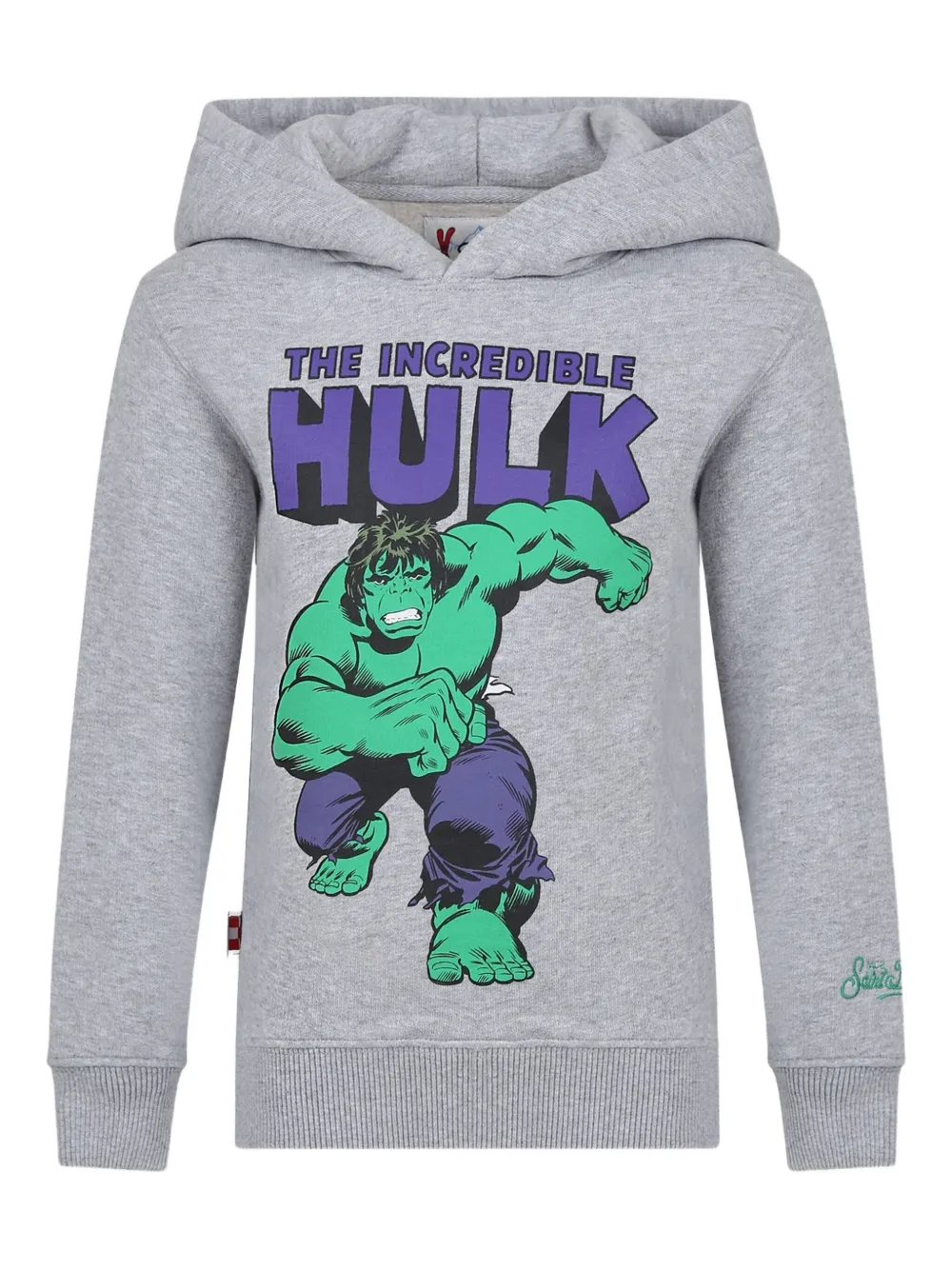 Mc2 Saint Barth Oliver Graphic Hoodie In Gray